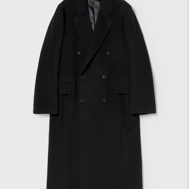 오라리 슈퍼 파인 울 모저 체스터필드 코트 4 사이즈