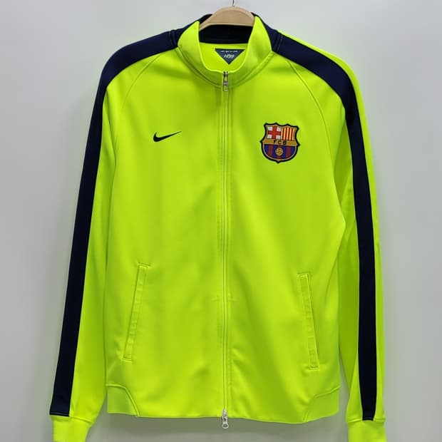 NIKE 나이키 14-15 FC바르셀로나 어센틱 저지 / 남 M 형광
