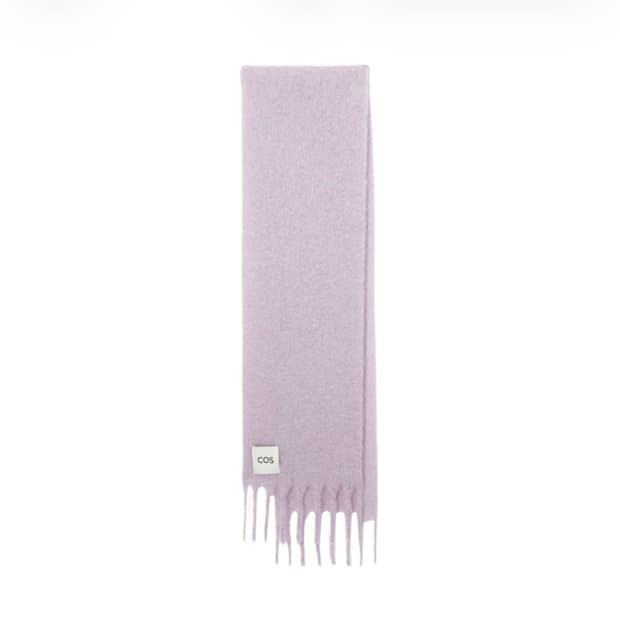 cos 모헤어 머플러 라일락