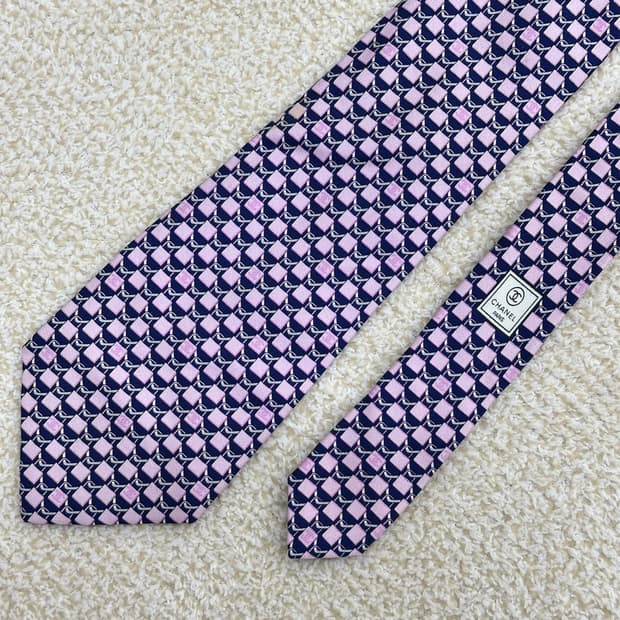 샤넬 실크 넥타이