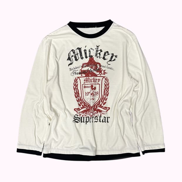 mickey mouse crest t-shirt