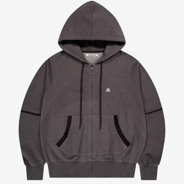 코이세이오 스트링 포켓 후드집업 와인