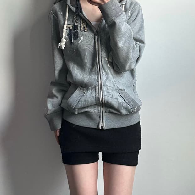 아베크롬비 y2k 와투케 그레이 헤비코튼