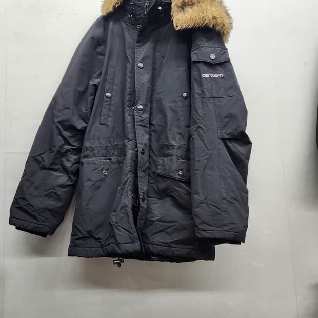 칼하트WIP 앵거리지 후드퍼 파카 XS(M~L)