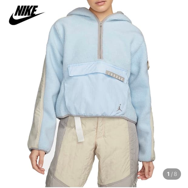 나이키 조던 코지 걸 플리스 후디 양털 재킷