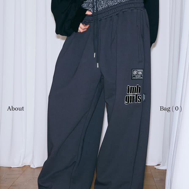 미스테리어스호텔 레이어드팬츠 차콜