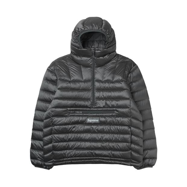 슈프림 마이크로다운 실버 L