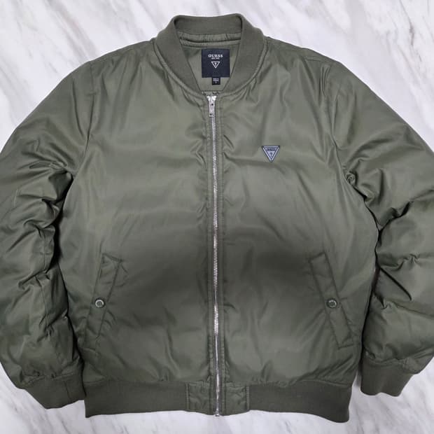 게스 공용 다운 항공자켓