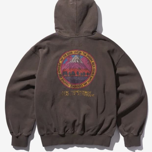 에이카화이트 후드집업 m