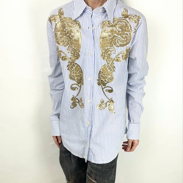 Just Cavalli Early 00s Baroque Sequin Sh