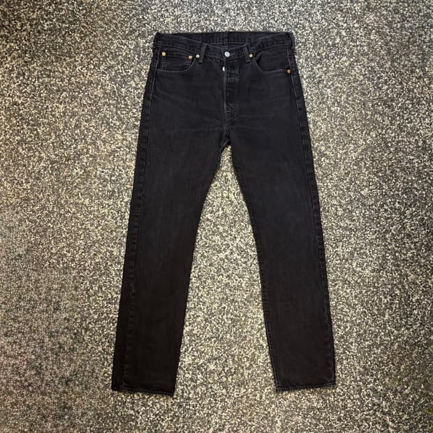 리바이스 501 스트레이트 블랙진 (34)