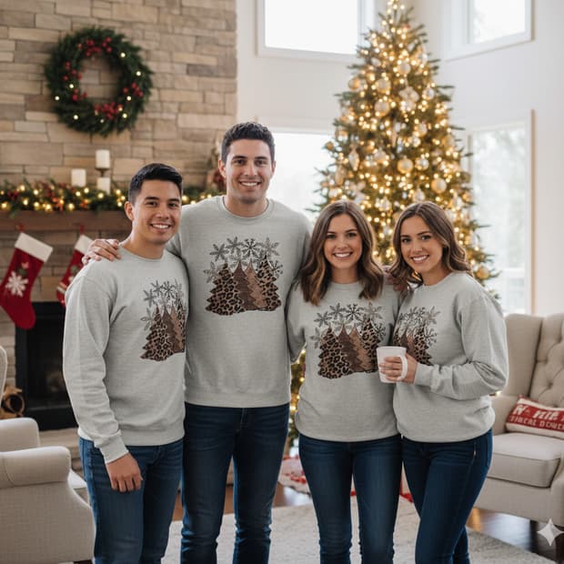 헤인즈 에코스마트 크리스마스 맨투맨 L