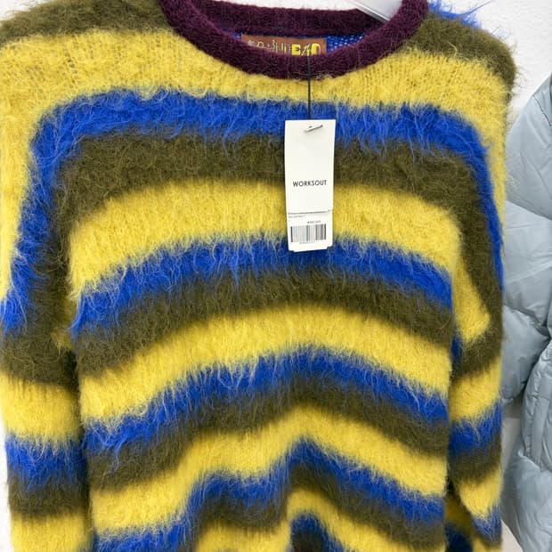 브레인데드 모헤어 텍스쳐 니트 L