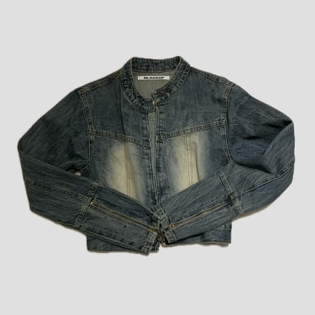 빈티지 워싱 청자켓