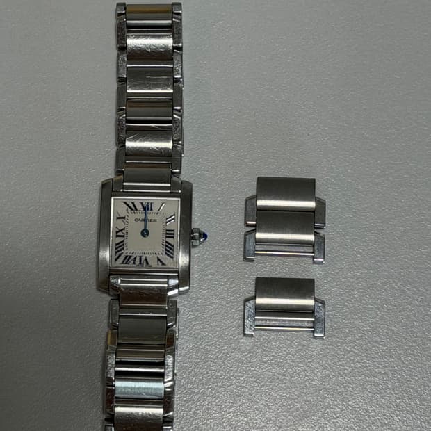 까르띠에 탱크 프랑세즈 스틸 스몰