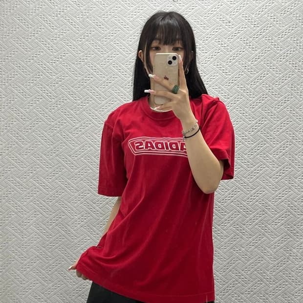 아디다스 빈티지 올드스쿨 스트릿 레트로 펑크 반팔티 S C13618