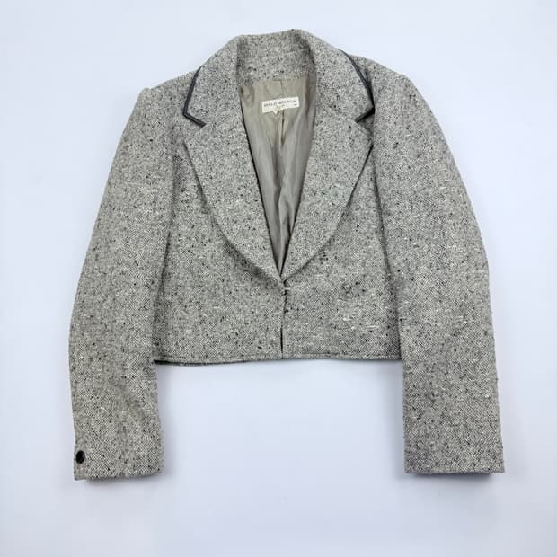 발렌시아가 아카이브 트위드 크롭자켓