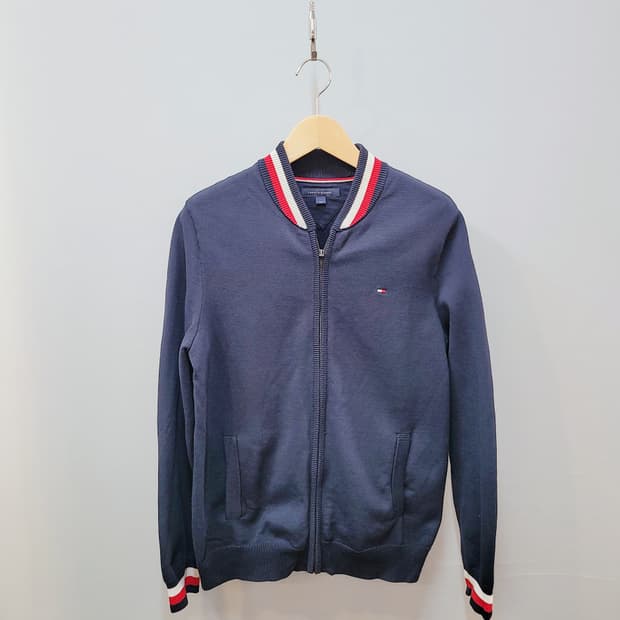 M) 타미힐피거 니트 집업 