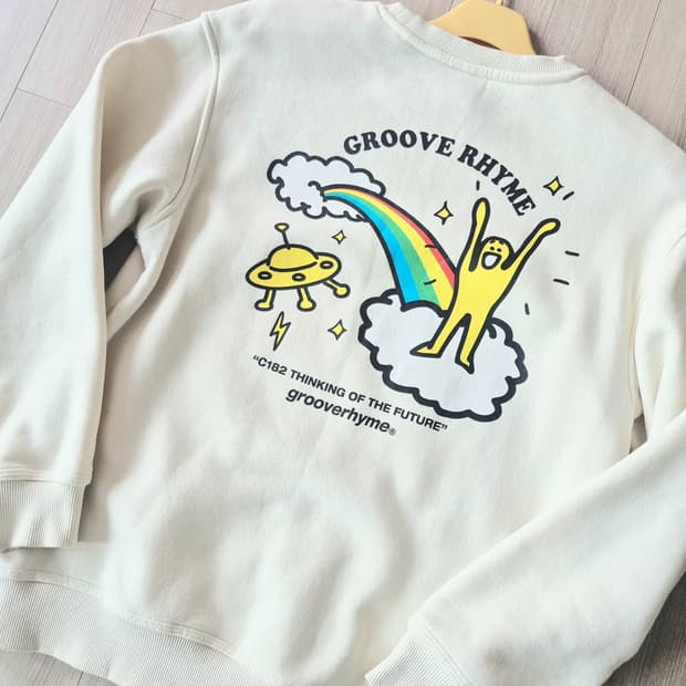 grooverhyme아이보리티셔츠