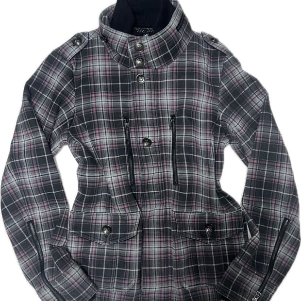 빈티지 펑크 하이넥 투웨이 집업