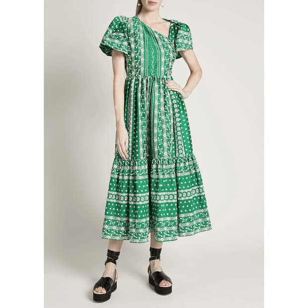 에르뎀 ERDEM 플로럴 자수 포플린 드레스