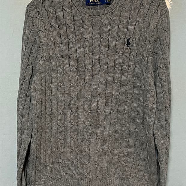 POLO 폴로 남자 꽈배기 니트티 기본 캐주얼 M 95