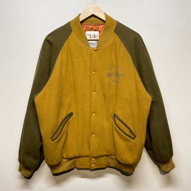 1990s OMPHALOS 울 바시티 자켓