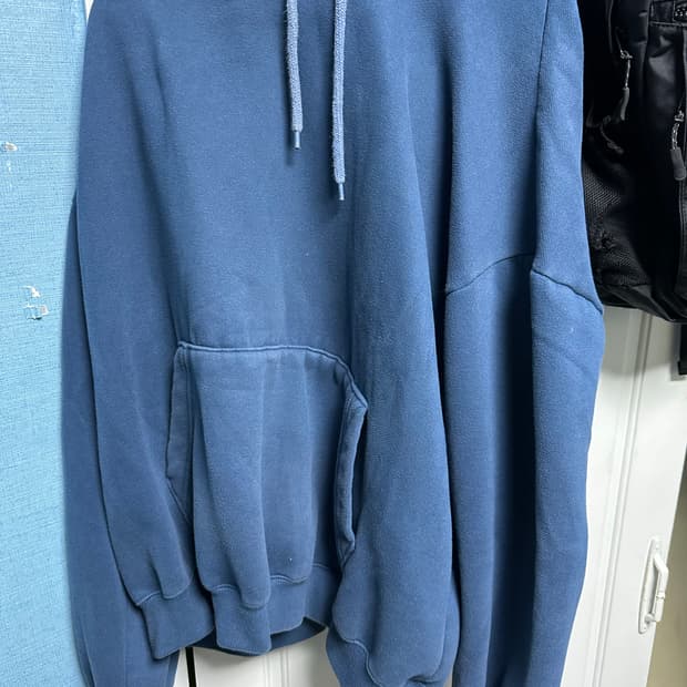 블루 후드집업