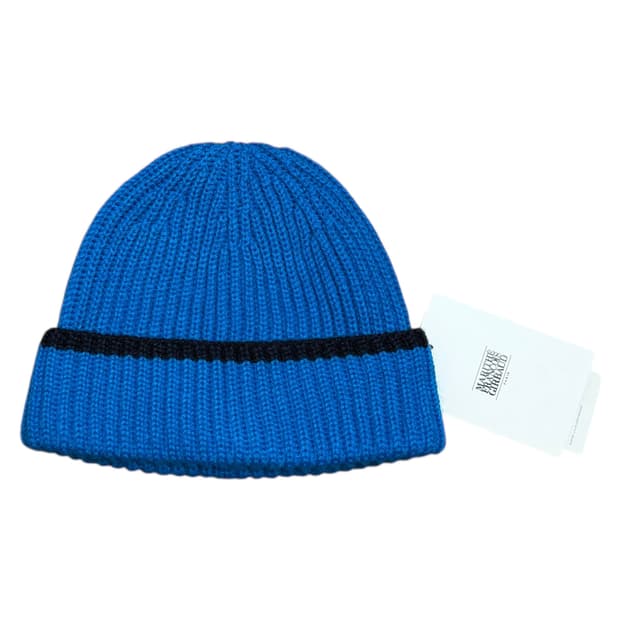 마리떼 프랑소와 저버 숏 니트 비니 모자 블루