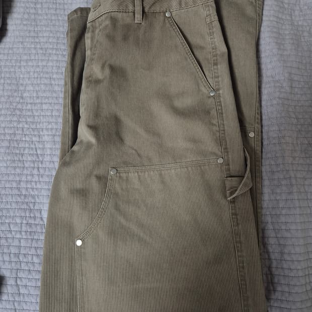 다이브인 워시드 더블니 카펜터 팬츠 0사이즈