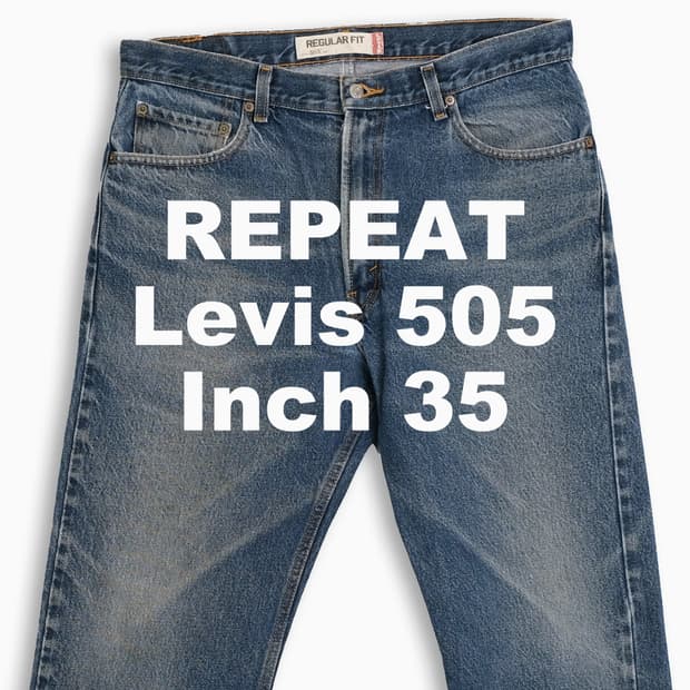 빈티지 리바이스 505 중청 35 인치 LV5053646