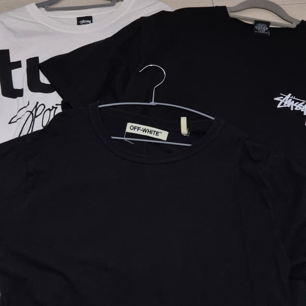 발렌시아가 슈프림 오프화이트 스투시 우영미 반팔티 급처