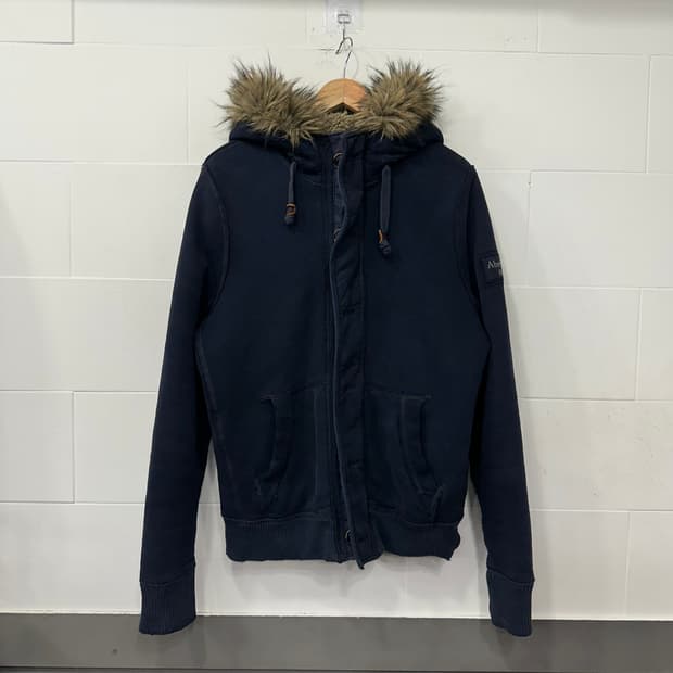 아베크롬비 울프죠 퍼 후드집업 자켓