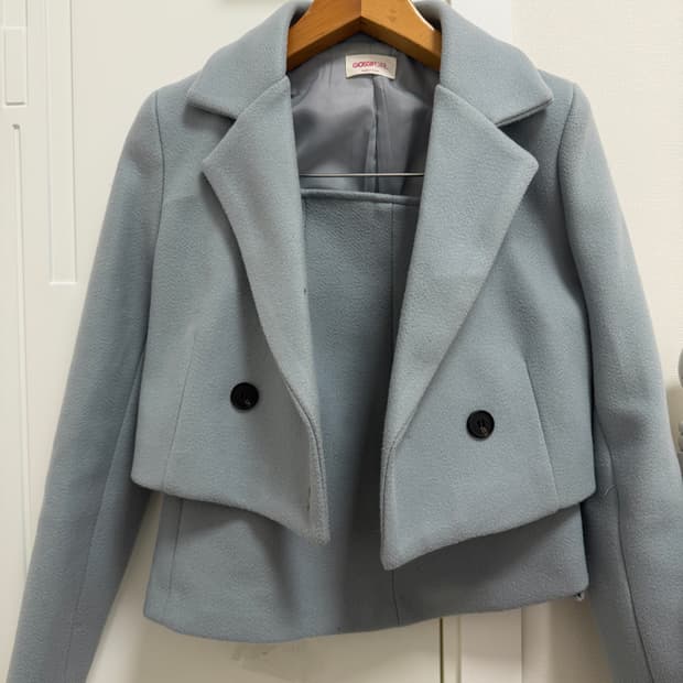 자켓 투피스 스카이블루