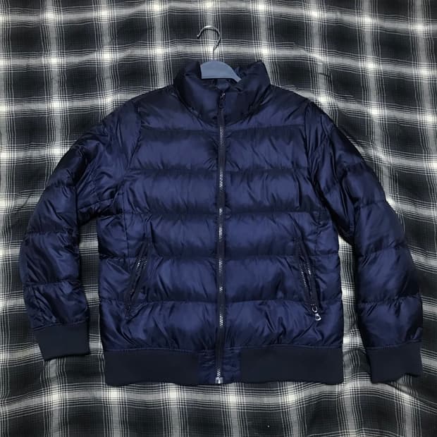 유니클로 재팬라인 네이비 덕다운 탱커 숏패딩