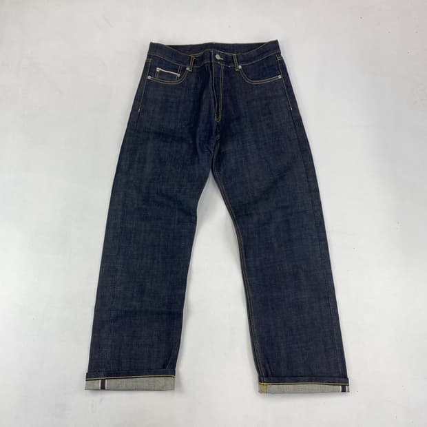  유니폼브릿지 레드 스티치 셀비지 데님 진 (32)  ﻿