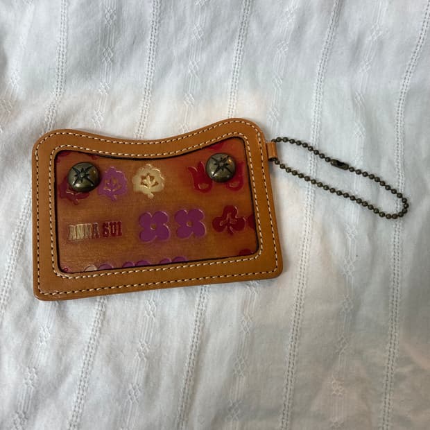 빈티지 엔틱 안나수이 브라운 카드지갑