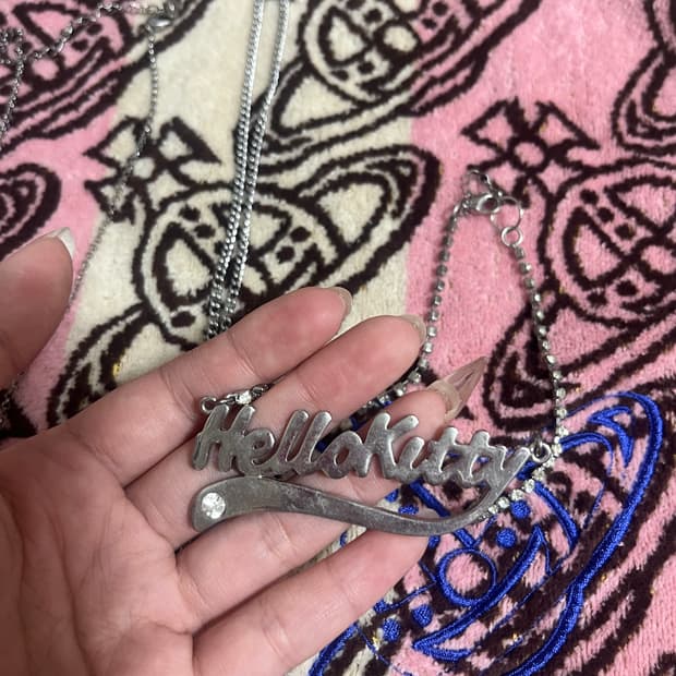 헬로키티 레터링 초커