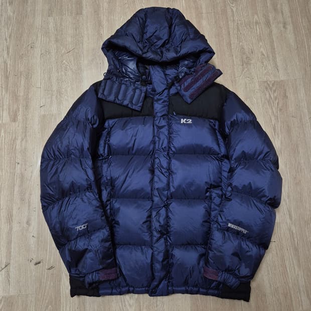 K2 케이투 남성 윈드스토퍼 700 구스다운 후드 패딩 점퍼 M(95)