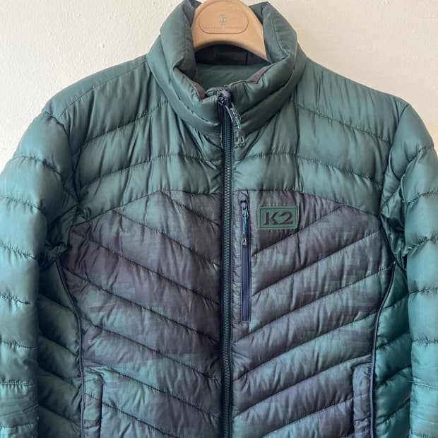 케이투 K2 남성 카키그린 구스다운패딩 경량패딩점퍼