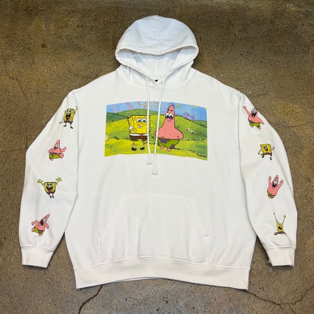 미국빈티지 니켈로디언 스펀지밥 후드티