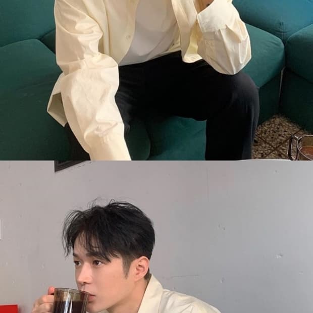 ownhour 김현우 레몬셔츠 M