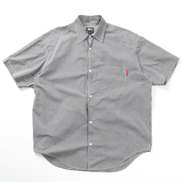 made in USA 00s 스투시 하프셔츠