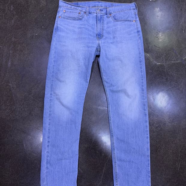 리바이스 502 테이퍼드핏 아이스 워싱 쿨 진 데님팬츠 34