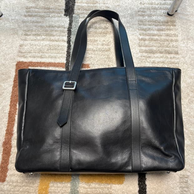 (OS) 요지 야마모토 레더 토트백 