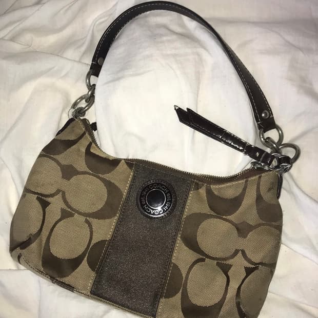 코치 빈티지 브라운 숄더백