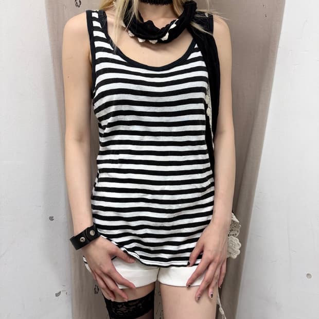 Y2K Stripe Sleeveless
