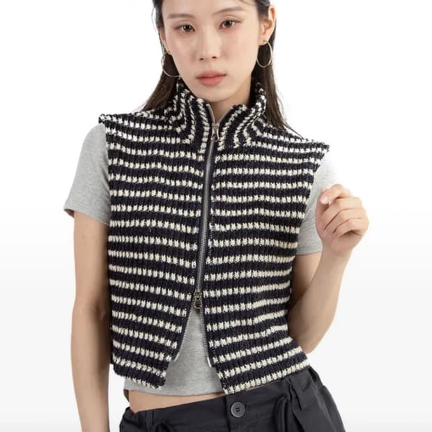 릿킴 CRAYON ZIP-UP VEST