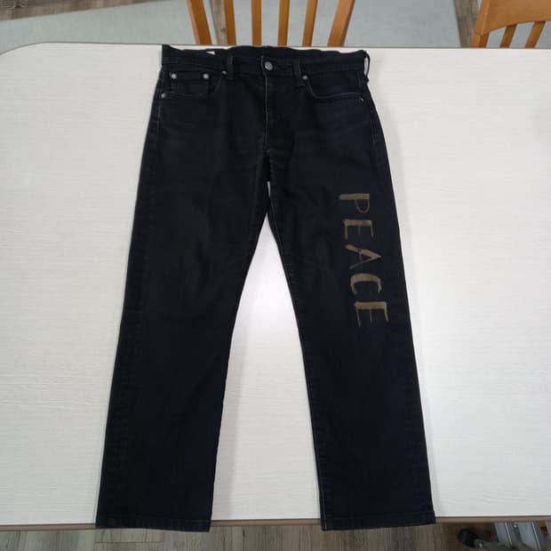 31 리바이스502 PREMIUM 스판 슬림일자진 블랙 31-458