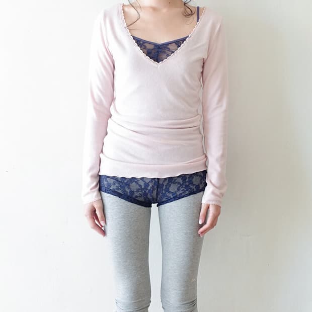 [새상품] iris long top pink 아이브 레이